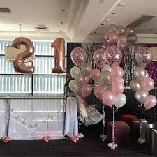 Decorate the party room using posters from movies and musical. Girls 21st White Party Decorations Gold Bachelorette Party Decorations Rose Gold Party Decor