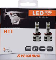 Sylvania H11 Led Fog Light Premium Quality Plug And Play Led Fog Lights Bright White Light Led Fog Lights Sylvania H11 Led