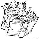 More free printable fantasy medieval coloring pages and sheets can be found in the fantasy medieval color. Neverending Story Fairy Tale Color Page Boy And Dragon Fairy Coloring Pages Fairy Coloring Coloring Pages