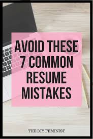 fix these common resume mistakes right