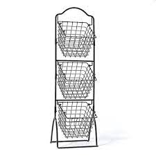 Shop for wire kitchen baskets at bed bath & beyond. Kitchen Metal Basket 3 Tier Fruit Baskets Wire Market Bread Display Rack Produce Snacks Stand Alone