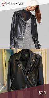 Black Wild Fable Leather Jacket Leather Jacket Jackets Favorite Outfit