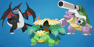 Check spelling or type a new query. Kanto Starters Shiny Mega Evolutions By Nanovieira On Deviantart Pokemon Pokemon History Mega Evolution