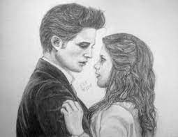 Twilight Series Fan Art: Edward & Bella Drawing | Twilight Painting,  Twilight, Twilight Pictures