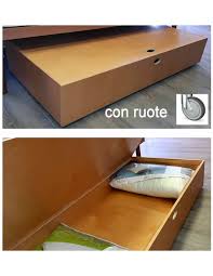 Letto con sottoletto estraibile perla versatilità è la sua caratteristica principale. Sotto Il Letto Cassettone Contenitore In Legno Con Rotelle