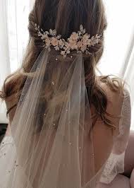 While your wedding dress is undeniably the most important piece of your wedding day look, a veil has the power to pull your whole ensemble together. Stellar Crystal Hair Pins Tania Maras Bespoke Wedding Headpieces Wedding Veils Blush Wedding Headpiece Bridal Wedding Hair Wedding Headpiece