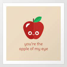 Kosuke and mana's rocky relationship has a genuine internal logic of its own, though it violates a cardinal genre rule: You Re The Apple Of My Eye Art Print By Slugbunny Society6