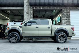 Black And Red Wheels For F150 Ford Raptor With 22in Black Rhino Warlord Wheels Ford Raptor Ford Ranger Ford