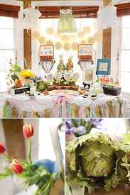 Gender Neutral Garden Peter Rabbit Baby Shower Hostess With The Mostess Rabbit Baby Shower Baby Shower Dessert Table Baby Shower Themes Neutral