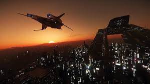 Hd Wallpaper Star Citizen Mustang Beta Lorville Sunset Hurston Pc Gaming Wallpaper Flare