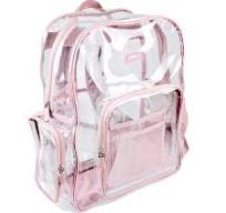 Amazon.com: SMARTY Mochila transparente grande resistente V6 duradera bolsa  transparente transparente (rosa ceniza) : Ropa, Zapatos y Joyería