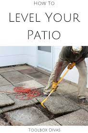 Raising And Leveling Sunken Patio Pavers Toolbox Divas Sunken Patio Paver Patio Outdoor Patio Decor
