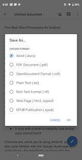 Top 10 word processor apps for android. Five Best Word Processors For Android Techrepublic