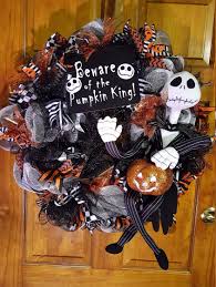 Jack Skellington Wreath The Nightmare Before Christmas Wreath Jack Skellington Halloween Wreath Pumpkin King Halloween Decor Pumpkin Nightmare Before Christmas Wreath Diy Halloween Wreath Nightmare Before Christmas Halloween