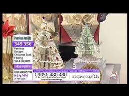 Christmas Book Folding Show Book Folding Book Art Tutorial Book Page Crafts