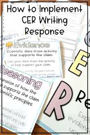 Cer Claim Evidence Reasoning Ideas And Activities To