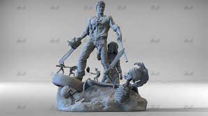 The Evil Dead Army Of Darkness 3d Printing Model Stl 3d Printing Models Prints Evil Lion Sculpture