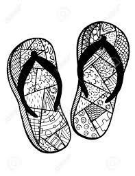 Anyone that watches financial news on cable television has likely witnessed this scene before: Hand Drawn Flip Flops At The Summer Beach For Coloring Book Royalty Free Cliparts Vectors And Stock Illustration Image 56464307