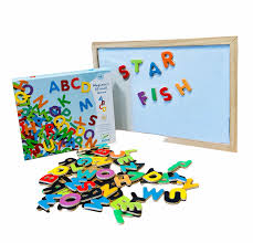 The friendly look of the letters will appeal to the child. Djeco Magnetic Alphabet Upper Case Letters Starfish Store Store