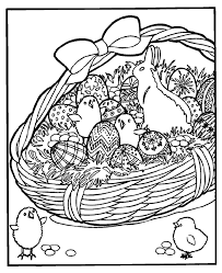 Much younger children may color in less of the details and use fewer colors in their picture. Easter Basket Coloring Page Crayola Com