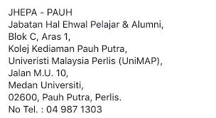 Unit latihan, kepimpinan & sukarelawan jabatan hepa unimap. Twt Unimap On Twitter Pf2 Kolej Kediaman Tun Abdul Razak Pf2 Kampus Tetap Pauh Putra Universiti Malaysia Perlis Jalan Arau Changlun 02600 Arau Perlis
