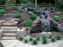 The same water is pumped in a never ending circle back to the top of the waterfall. Top 70 Best Backyard Waterfalls Water Feature Design Ideas