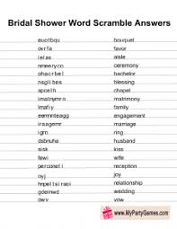 Maybe you would like to learn more about one of these? Bridal Shower Word Scramble Answer Key Bridal Shower Games Free Printables Printable Bridal Shower Games Free Bridal Shower Games