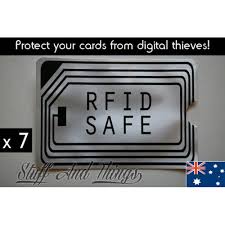 You don't need to carry an rfid blocking wallet with you, just several of these lightweight credit card protective sleeves and rfid passport protectors 7 X Rfid Credit Card Protection Sleeves Stuffandthings Com Au