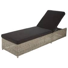 Cape Town Bain De Soleil En Resine Tressee Grise L 210 Cm Bain De Soleil Mobilier Exterieur En Palettes Maison Du Monde