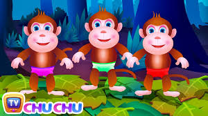 Five Little Monkeys Jumping On The Bed Part 1 The Naughty Monkeys Chuchu Tv Kids Songs Youtube
