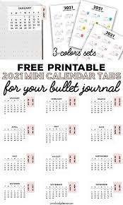 How to set up a bullet journal. Free 2021 Calendar Tabs Stickers Lovely Planner