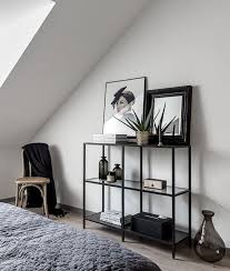 Attic Home With A Metal Staircase Coco Lapine Design Interior Living Room Shelves Home Decor Accessories