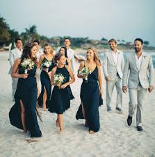 Inside Weddings Beach Bridesmaid Dresses Blue Beach Wedding Beach Wedding Attire