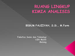 Salah satu terbitannya adalah buku modul penuntun praktikum kimia farmasi kualitatif. Ppt I Pengantar Analisis Kimia Nor Ayni Academia Edu
