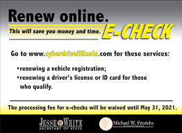 In march, illinois secretary of state jesse white announced the closure of driver services facilities across the state we encourage people who are not due for an emissions test to get the sticker online, said dave. S2m0knzq8vf5dm