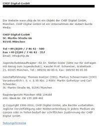Bei vielen youtubern ist es so, dass sie das impressum. Vorlage So Erstellen Sie Ein Abmahnsicheres Impressum Chip