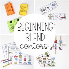 First grade english language arts worksheets. Beginning Blend Centers Playdough To Plato