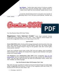 We did not find results for: Akun Ssh Gratis Premium Terbaru