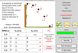 Trajectory Horizontally Launched Projectiles Concept Builder An Interactive Tool That Takes A Numerical Approach T Interactive Tools Progress Report Concept