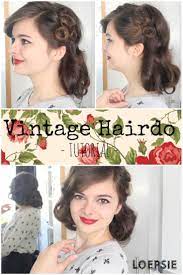 Retro Hair Tutorial Faux Bob With Swirls Vintage Hairstyles Tutorial Vintage Bob Hairstyle Retro Hairstyles Tutorial