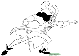A few boxes of crayons and a variety of coloring and activity pages can help keep kids from getting restless while thanksgiving dinner is cooking. Captain Hook Coloring Page Coloring Home