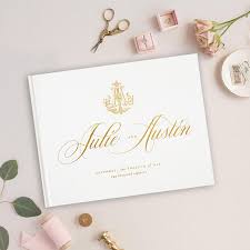 Foil Wedding Guest Book Wedding Album Wedding Guest Books Gold Foil Personalized Names Hardcover Custom Guestbooks Personalized Wedding Album Wedding Guest Book Wedding Book