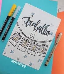 Capa De Um Trabalho De Portugues Capa De Trabalho De Artes Pesquisa Google Capas De Trabalhos Lettering Tutorial Capas Para Caderno Tumblr
