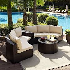 Catalina 2 Piece Outdoor Set Brown D Ko70034br Crosley Furniture Afw Patio Furniture Sets Wicker Outdoor Sectional Patio Design