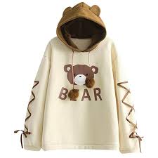 Amazon Com Nrutup Womens Cute Sweater Wear A Bear Cap Long