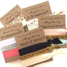 Bridesmaid Proposal Favors Will You Help Me Tie The Knot Hair Tie Favors Bridal Party Gift Bridesmaid Proposal Idea Maid Of Honor Gift Bridesmaid Hair Ties Bridesmaid Proposal Be My Bridesmaid
