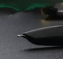 Handmade Calligraphy Brush Pen - Full-Steel Construction with Extra-Large *  Carbide Tip for Smooth Writing, Durable Metal & * Er