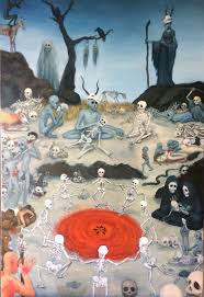 The Macabre Scene Of The Nightmare Macabre Painting Art