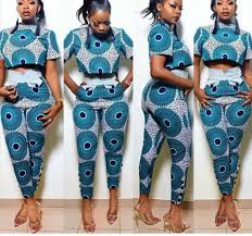 African Two Piece Clothing Ankara Crop Top And Pants African Print Crop Top And Pants African Clothi African Clothing Styles African Clothing African Fashion