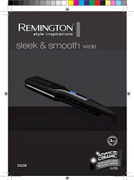 To straightening, then dry your hair thoroughly and make sure that it is tangle free. Remington S5520 Hair Straightener Instructions For Use Manualzz